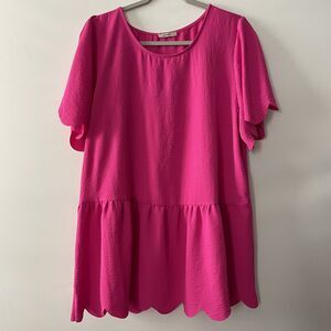 open lace back dress Hot Fuchsia High Slit Deep V Halter Maxi